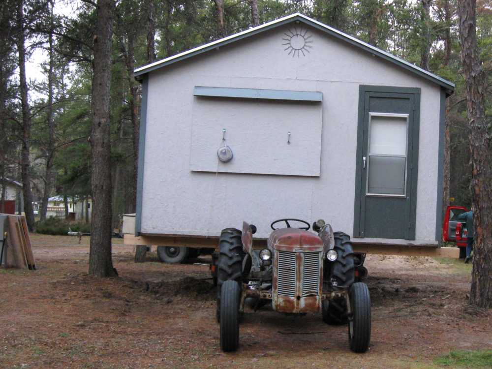 Naturist Legacy History: Gallery 04/04...Moving our cottage to the new park
