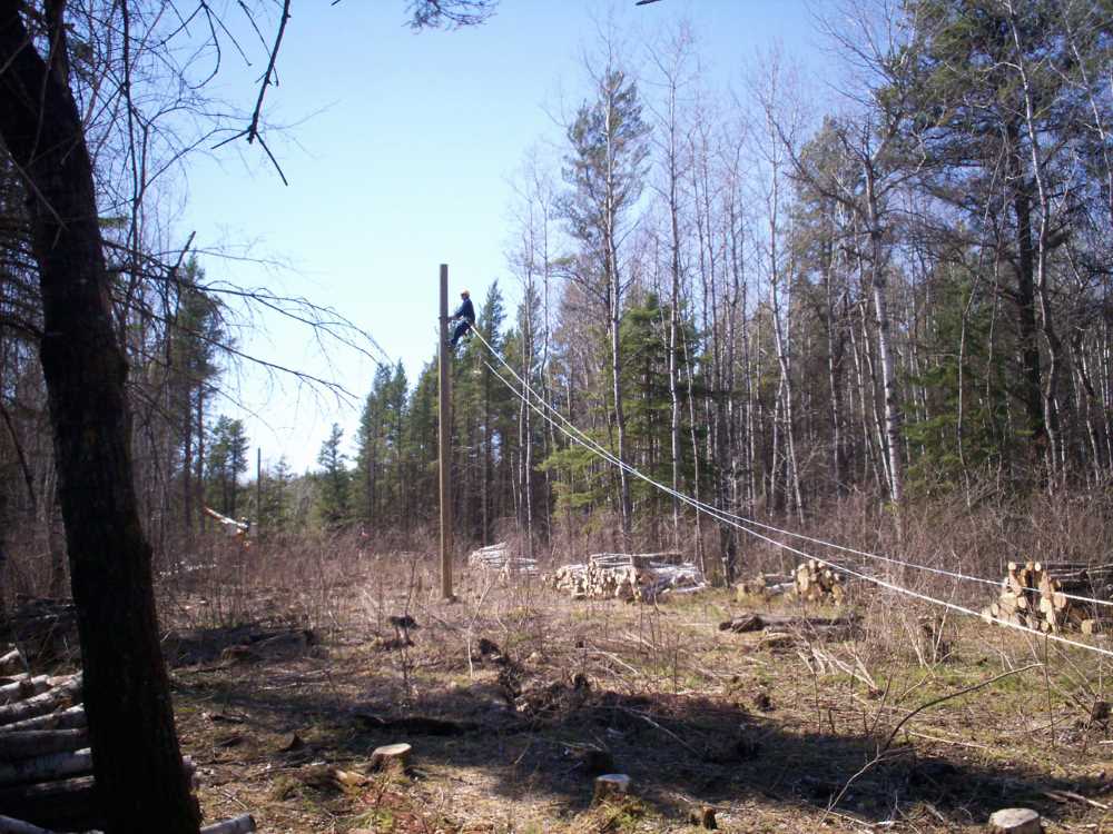 Naturist Legacy History: Gallery 09/06...Hydro installs wires and a transformer