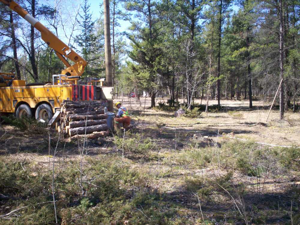 Naturist Legacy History: Gallery 09/13...Hydro installs wires and a transformer
