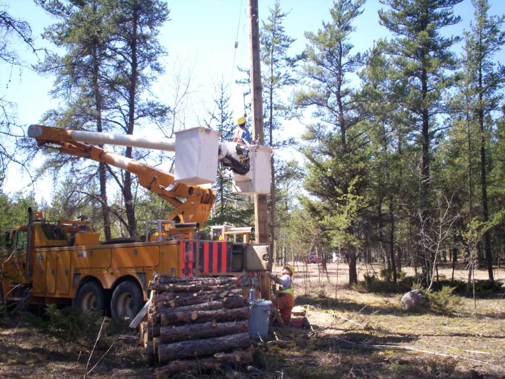Naturist Legacy History: Gallery 09/19...Hydro installs wires and a transformer