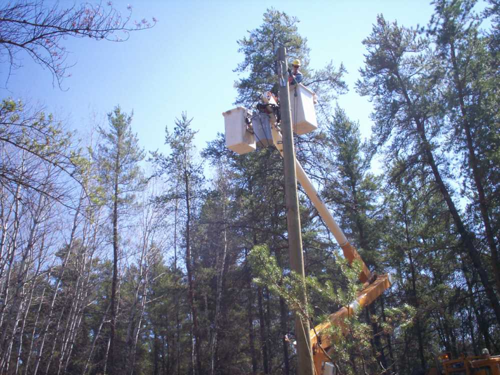 Naturist Legacy History: Gallery 09/24...Hydro installs wires and a transformer