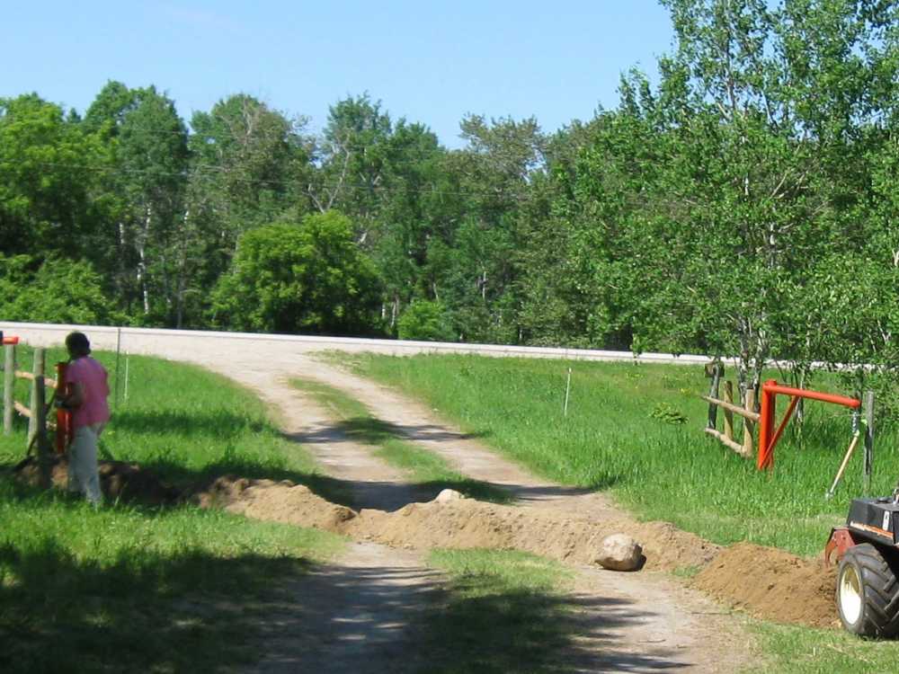Naturist Legacy History: Gallery 13/03...Trenching in the new phone line