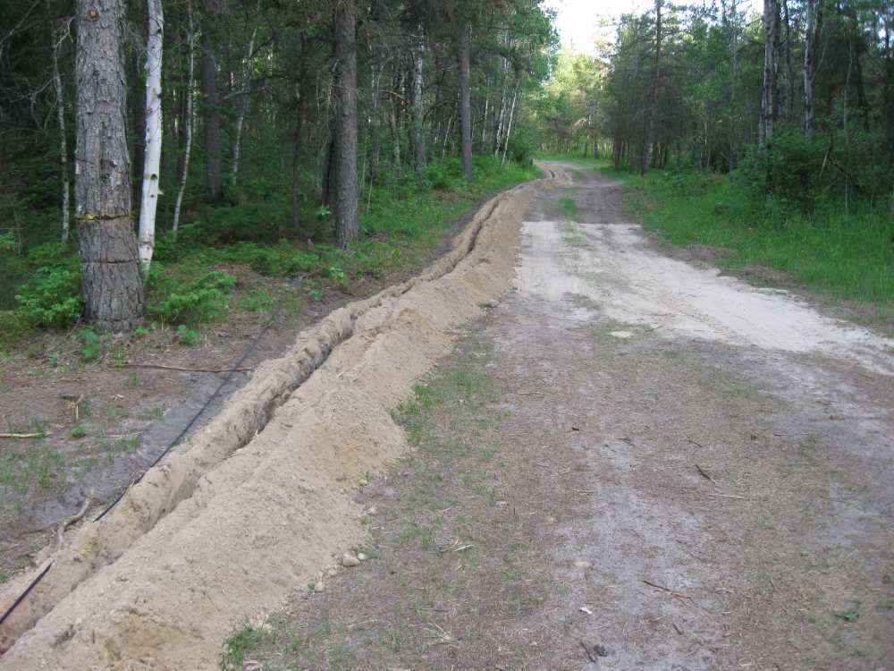 Naturist Legacy History: Gallery 13/19...Trenching in the new phone line