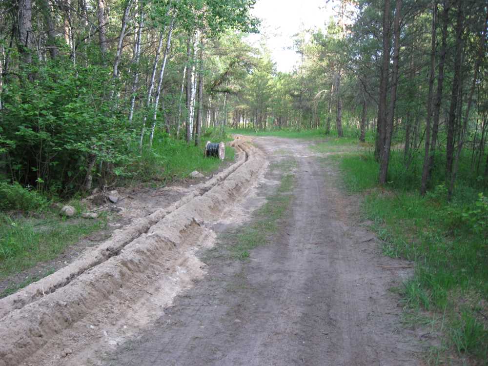Naturist Legacy History: Gallery 13/20...Trenching in the new phone line
