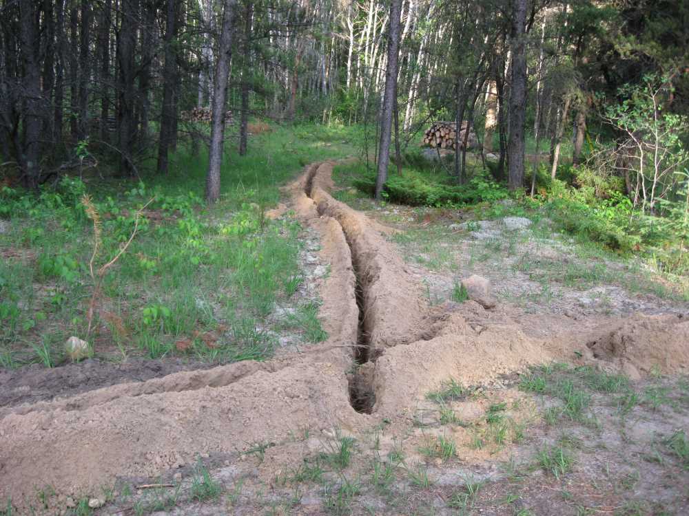 Naturist Legacy History: Gallery 13/26...Trenching in the new phone line