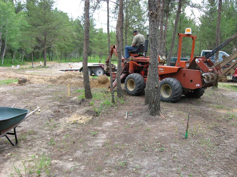 Naturist Legacy History: Gallery 14/04...Underground wiring is installed