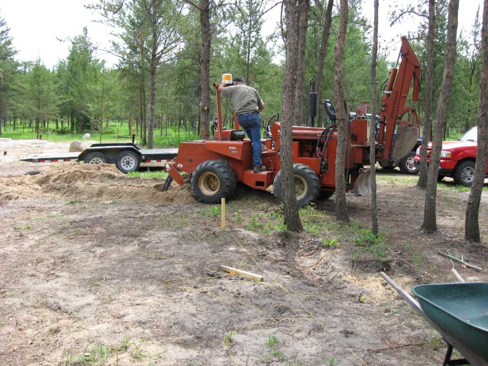 Naturist Legacy History: Gallery 14/05...Underground wiring is installed