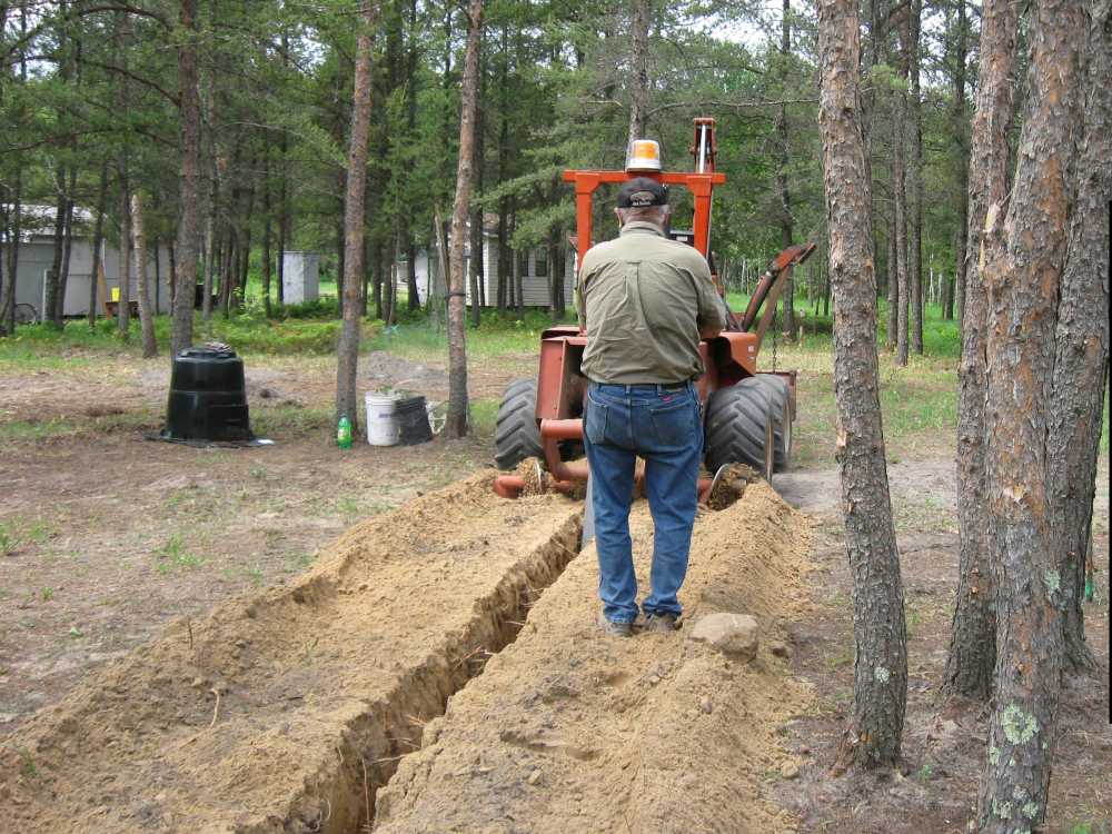 Naturist Legacy History: Gallery 14/06...Underground wiring is installed