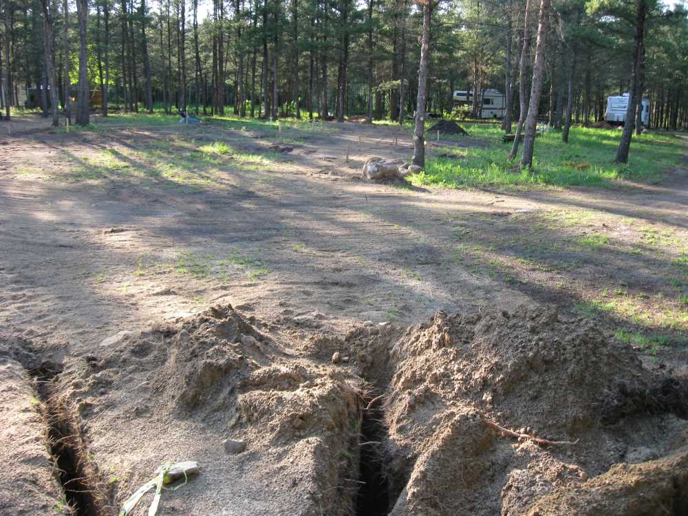 Naturist Legacy History: Gallery 14/07...Underground wiring is installed