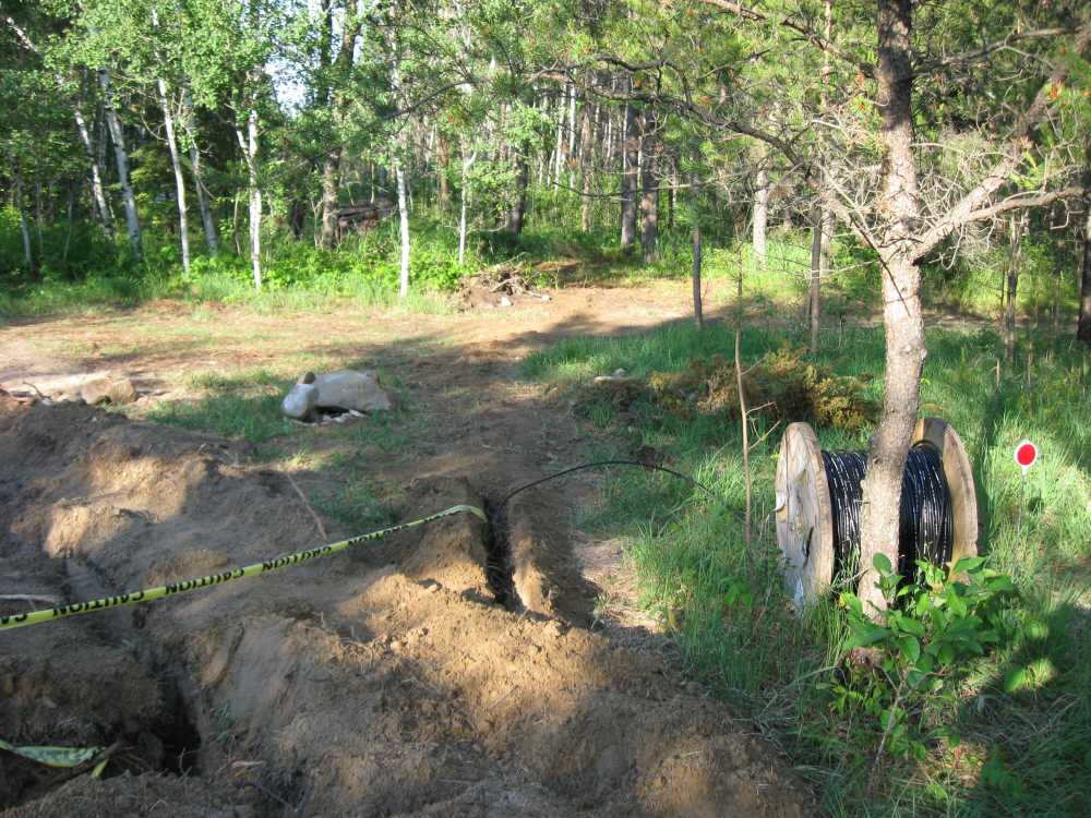 Naturist Legacy History: Gallery 14/18...Underground wiring is installed