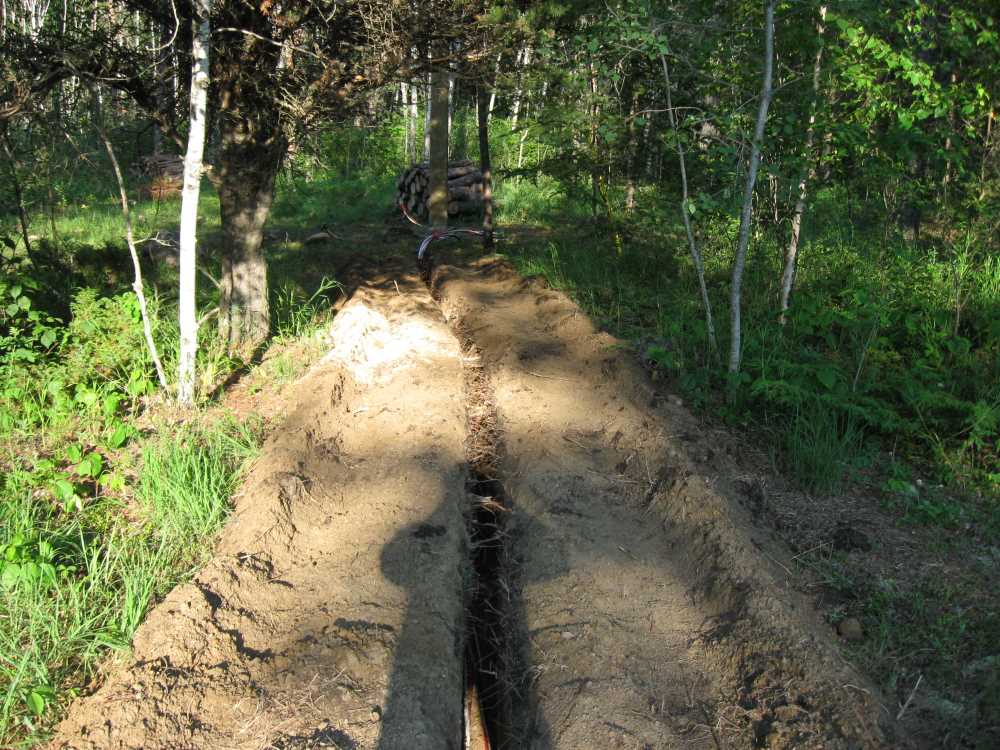 Naturist Legacy History: Gallery 14/21...Underground wiring is installed
