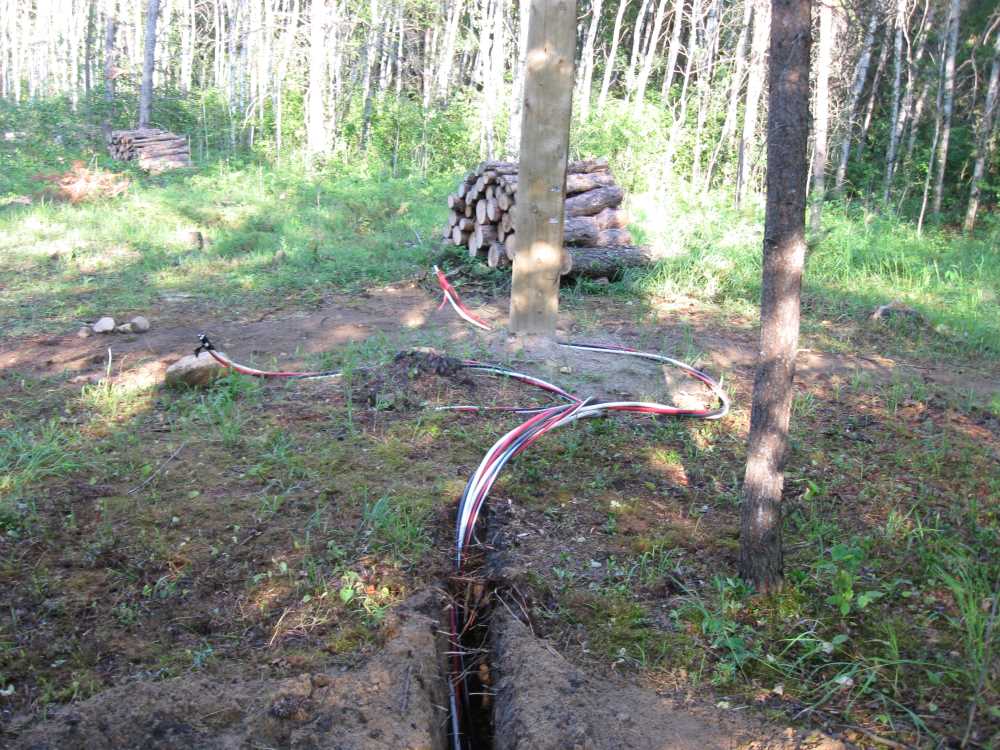 Naturist Legacy History: Gallery 14/22...Underground wiring is installed