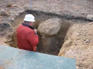 Naturist Legacy History: Gallery 21/14...New volleyball court takes shape