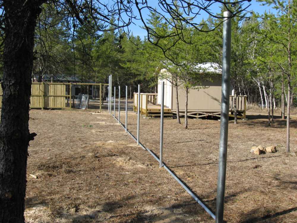 Naturist Legacy History: Gallery 24/14...Building the swimming pool fence