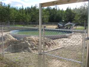 Naturist Legacy History: Gallery 27/19...Work continues on the swimming pool