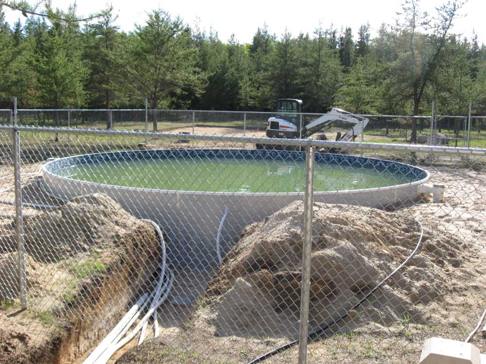 Naturist Legacy History: Gallery 27/20...Work continues on the swimming pool