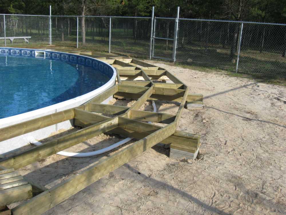 Naturist Legacy History: Gallery 28/02...Building a splash deck for the pool