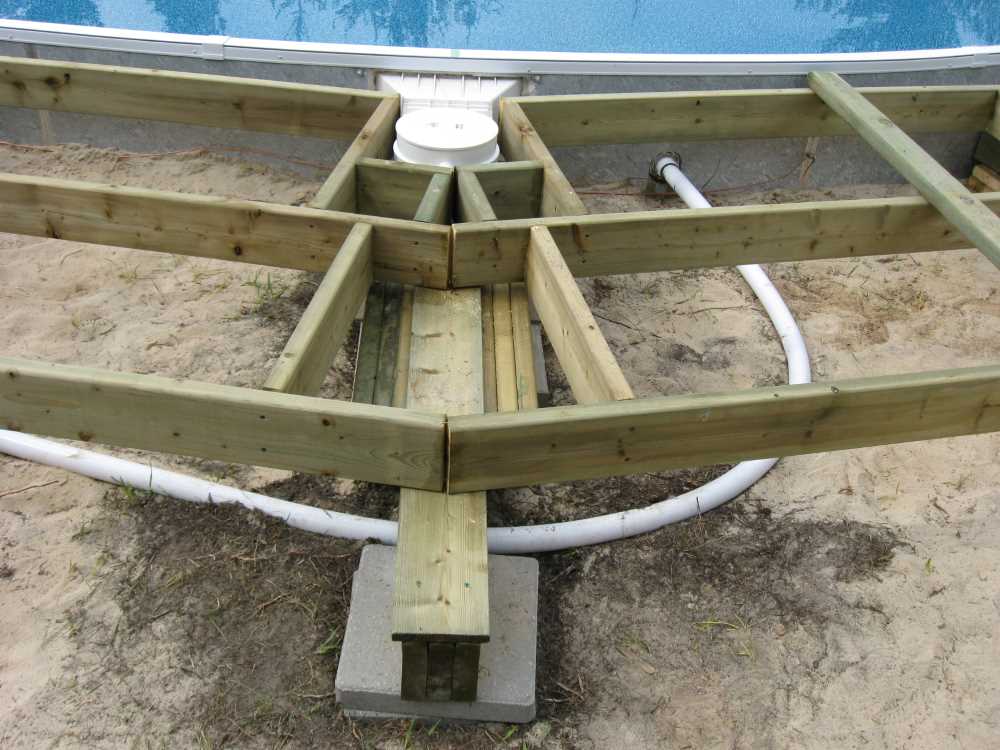 Naturist Legacy History: Gallery 28/08...Building a splash deck for the pool