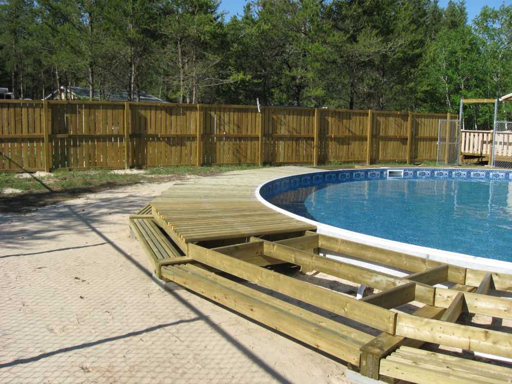 Naturist Legacy History: Gallery 28/11...Building a splash deck for the pool