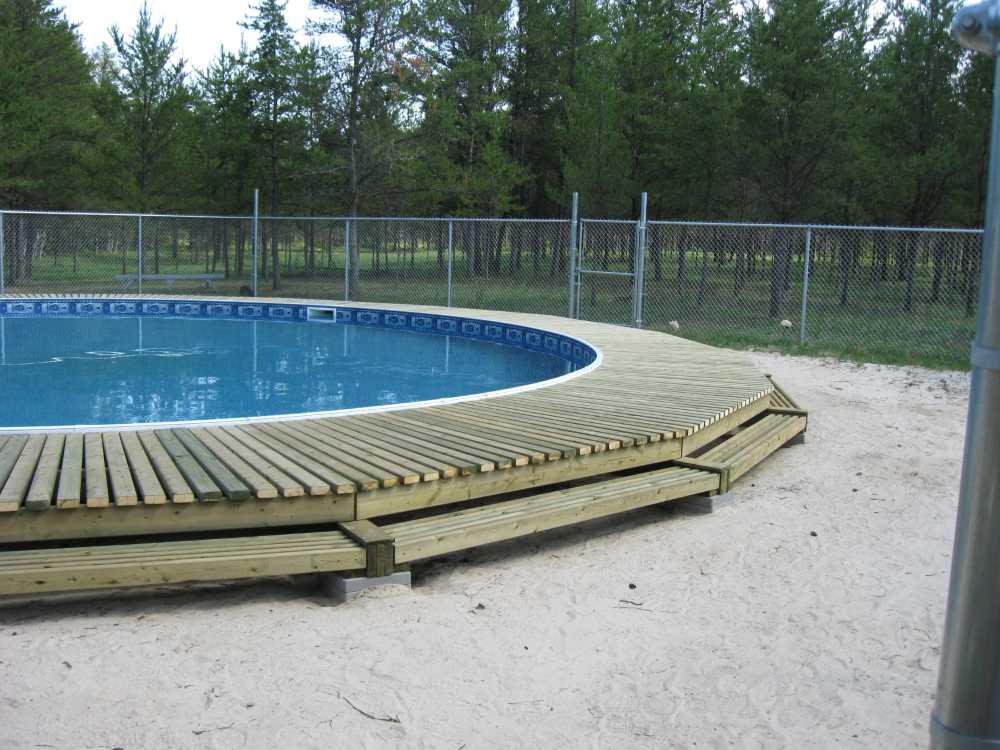 Naturist Legacy History: Gallery 28/17...Building a splash deck for the pool
