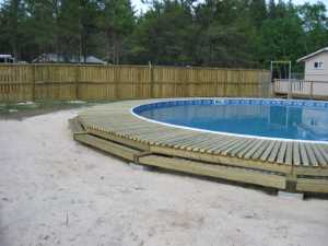 Naturist Legacy History: Gallery 28/18...Building a splash deck for the pool