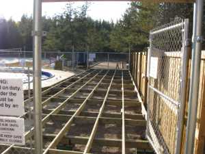 Naturist Legacy History: Gallery 35/09...Work begins on the new sun deck