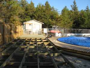 Naturist Legacy History: Gallery 35/12...Work begins on the new sun deck