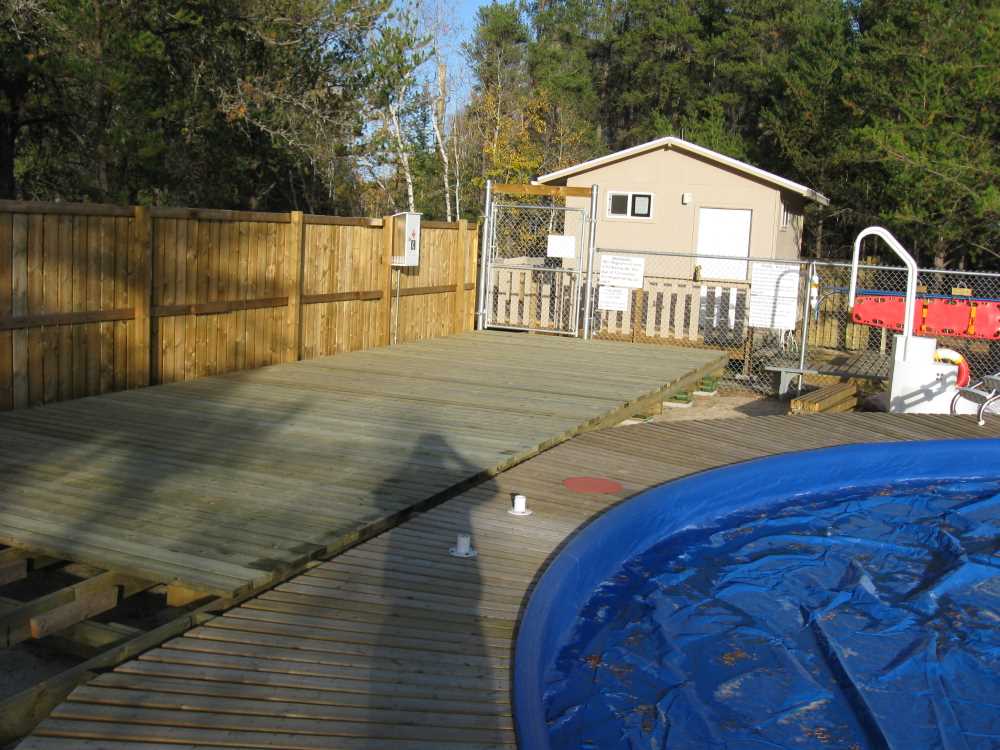 Naturist Legacy History: Gallery 35/13...Work begins on the new sun deck