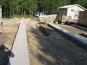 Naturist Legacy History: Gallery 40/30...Strip footings are formed and poured