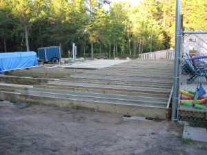 Naturist Legacy History: Gallery 41/03...Clubhouse floor and walls are built