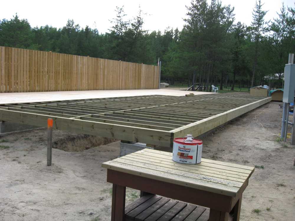 Naturist Legacy History: Gallery 41/07...Clubhouse floor and walls are built