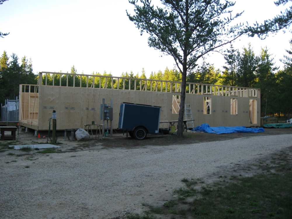 Naturist Legacy History: Gallery 41/23...Clubhouse floor and walls are built
