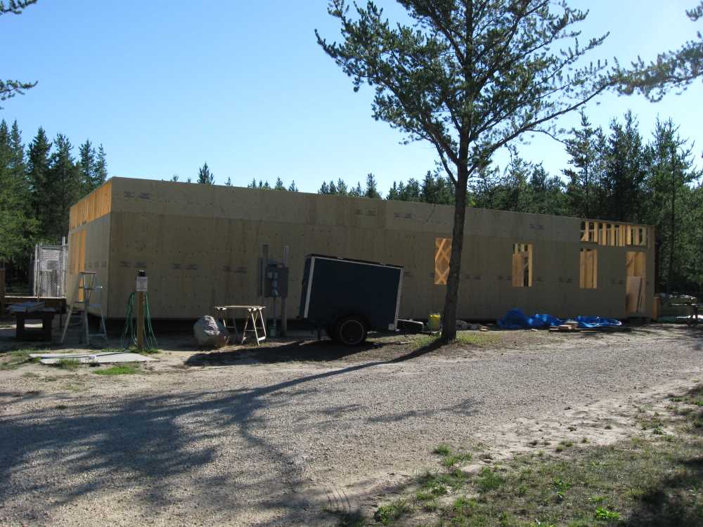 Naturist Legacy History: Gallery 41/25...Clubhouse floor and walls are built