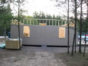 Naturist Legacy History: Gallery 41/29...Clubhouse floor and walls are built