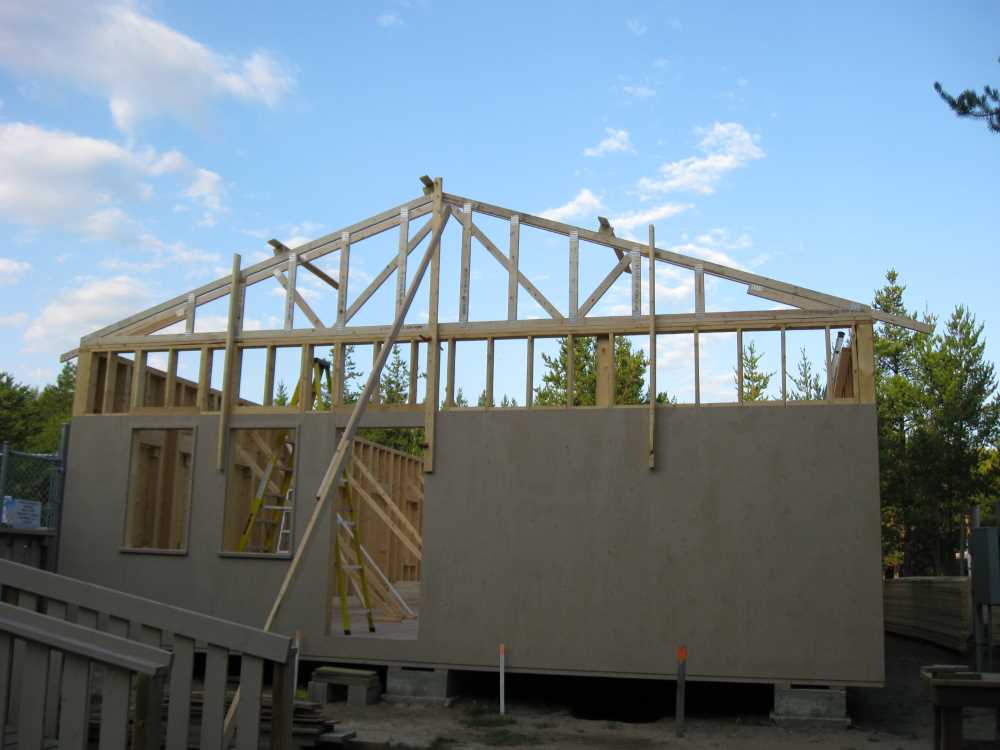 Naturist Legacy History: Gallery 42/01...Raising the clubhouse rafters