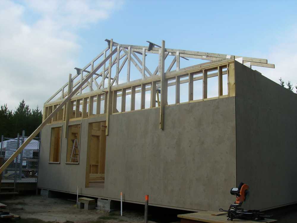 Naturist Legacy History: Gallery 42/02...Raising the clubhouse rafters