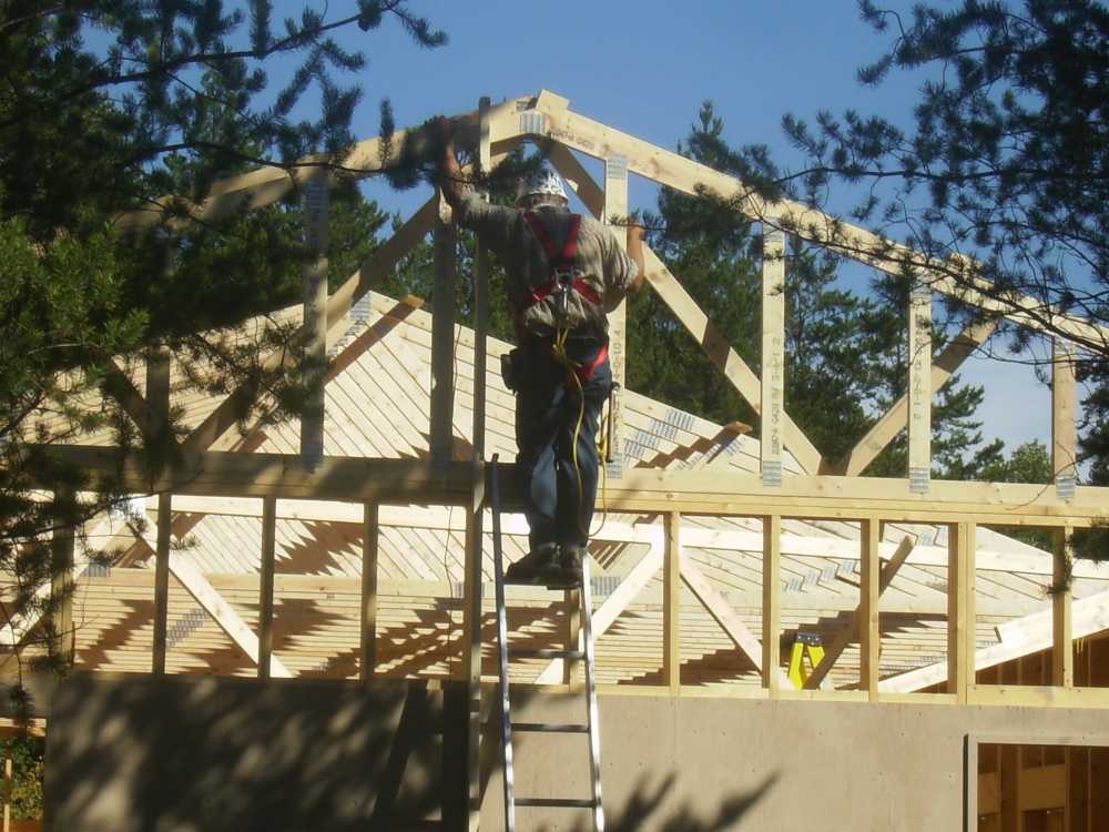 Naturist Legacy History: Gallery 42/12...Raising the clubhouse rafters