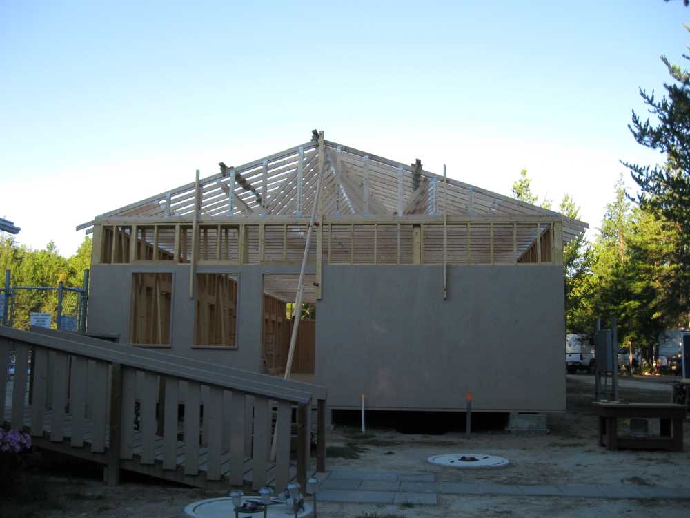Naturist Legacy History: Gallery 42/13...Raising the clubhouse rafters