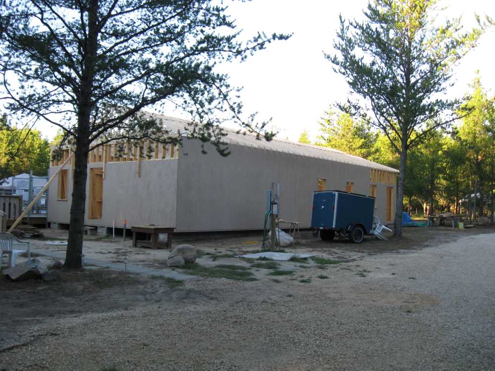 Naturist Legacy History: Gallery 42/14...Raising the clubhouse rafters