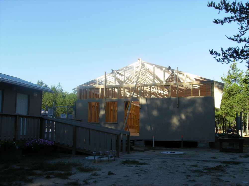 Naturist Legacy History: Gallery 42/18...Raising the clubhouse rafters
