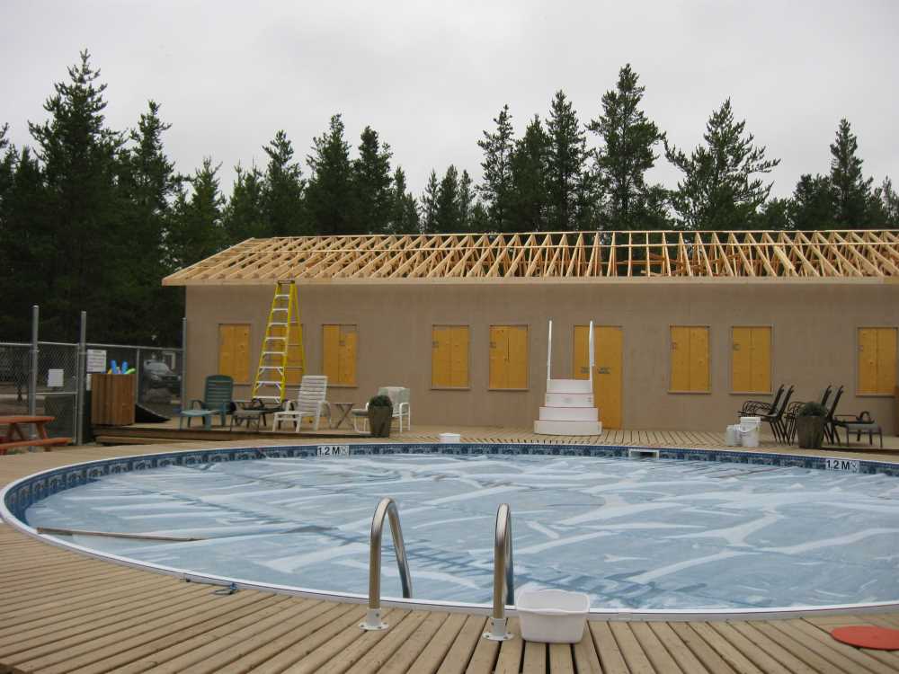Naturist Legacy History: Gallery 42/26...Raising the clubhouse rafters
