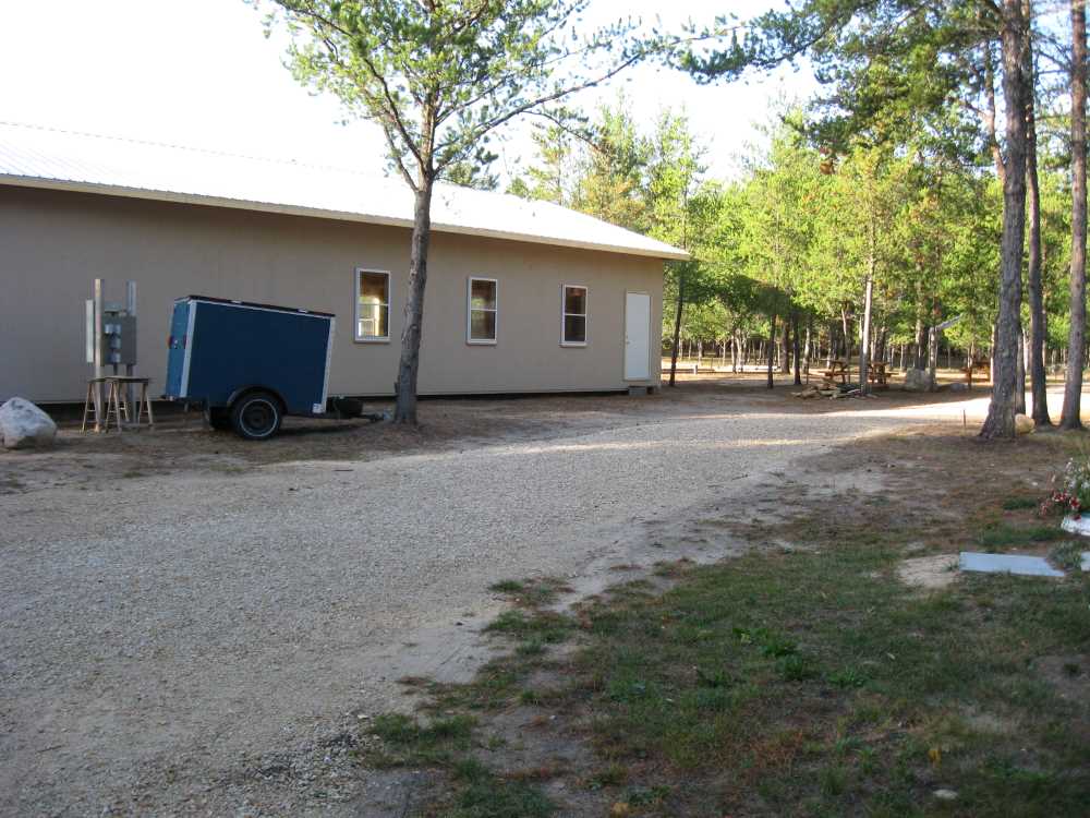 Naturist Legacy History: Gallery 44/05...Doors, windows, soffit installed