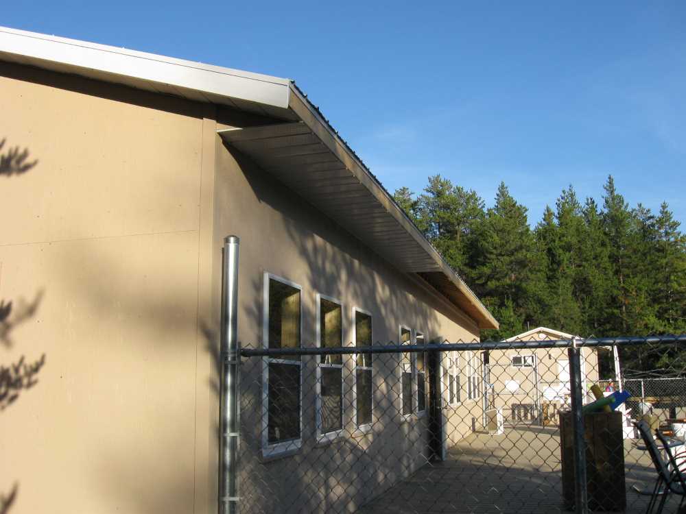 Naturist Legacy History: Gallery 44/16...Doors, windows, soffit installed