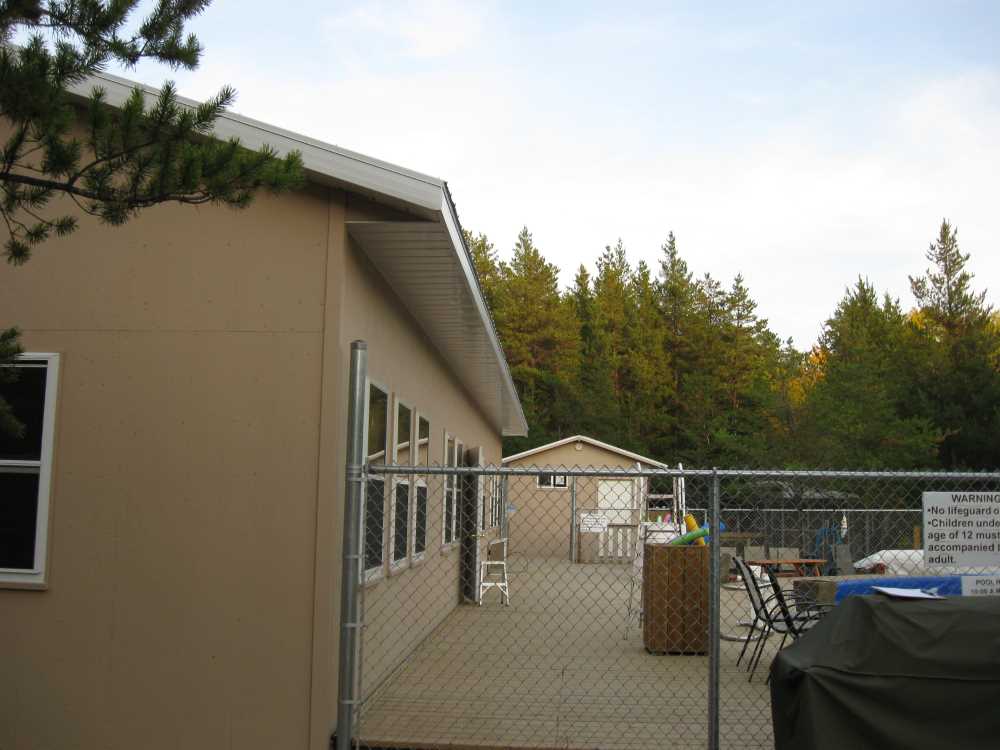 Naturist Legacy History: Gallery 44/17...Doors, windows, soffit installed