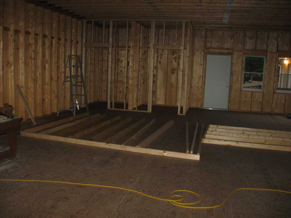 Naturist Legacy History: Gallery 45/01...Interior walls framed, decks built