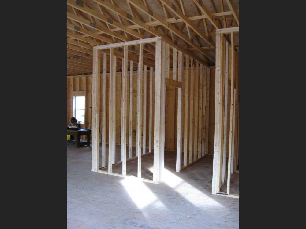 Naturist Legacy History: Gallery 45/05...Interior walls framed, decks built