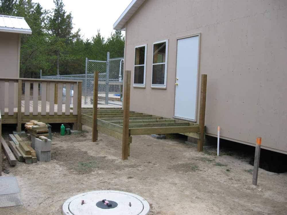 Naturist Legacy History: Gallery 45/14...Interior walls framed, decks built