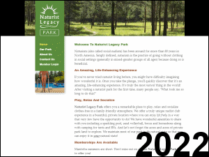 Naturist Legacy History: Their website in 2022